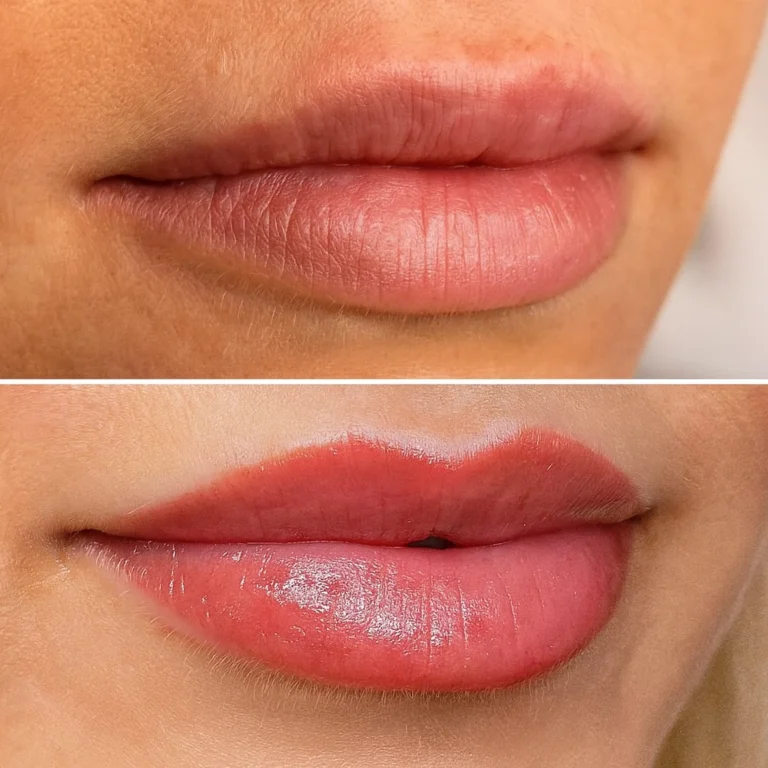 akvarelové rty Praha 9 před a po