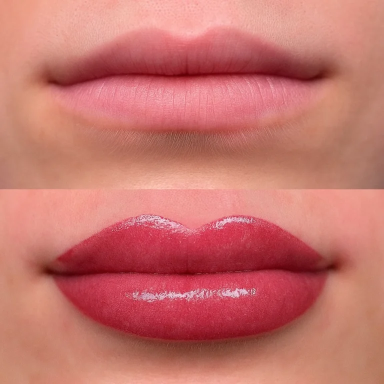 akvarelové rty Praha 9 před a po